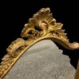 old gilded wooden mirror