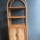 Rattan library shelf