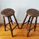 Paire de tabouret de bar vintage