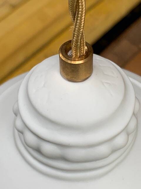 New alix d. reynis pendant light in limoge porcelain