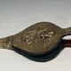 Louis XVI Style Chimney Bellows in Repoussé Brass with Female Effigy