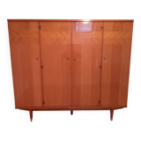 Vintage 1950s 4-door wardrobe