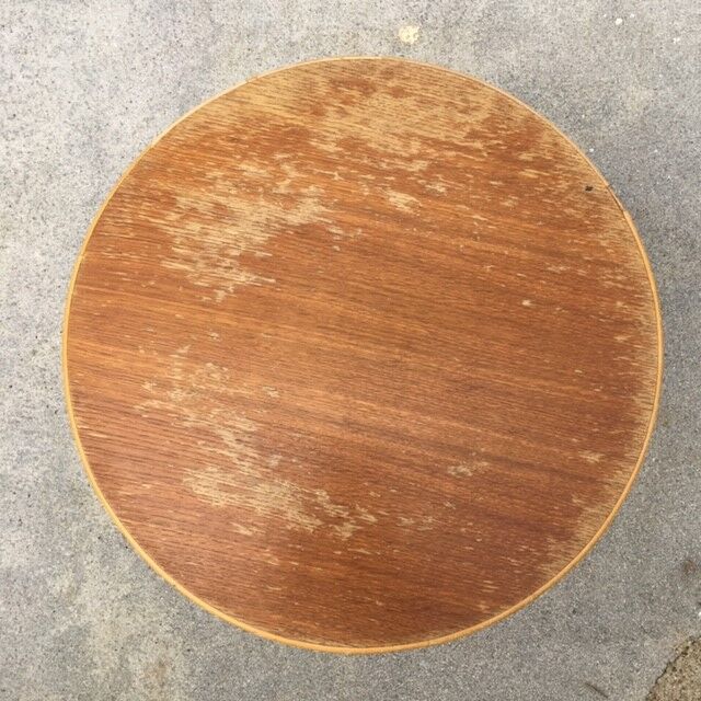 Rattan side table