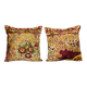 Set of 2 vintage velvet cushion covers 51x51 cm