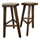 Pair of Vintage Brutalist Bar Stools