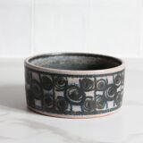 Vintage pottery with geometric patterns