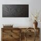 Minimalist monochrome abstract painting black