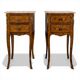 Pair of rosewood bedside tables in Louis XV style