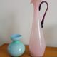 Duo of opaline vases
