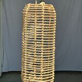 Small lantern-shaped rattan suspension H35 D15