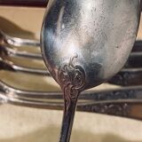 6 Silver spoons in box