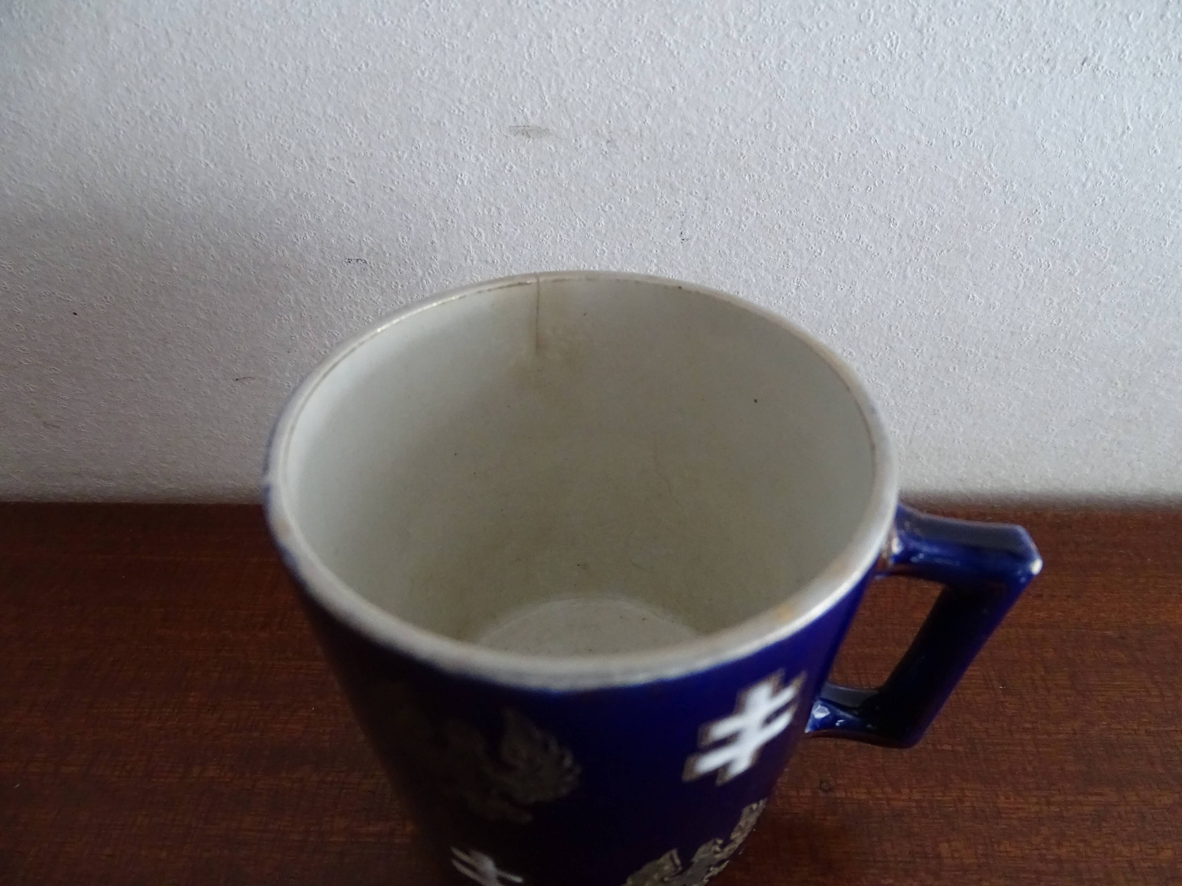 Coffee service Kg Lunéville 4 pers- Lys coat of arms Joan of Arc - Croix Lorraine