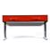Console stéréo TV DF-2000 en palissandre, chrome et plastique rouge par Raymond Loewy.