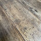 Large oak farmhouse table from France, early 1900s