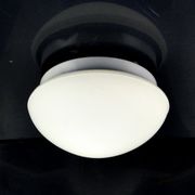 Plafonnier  blanc minimaliste des années 1980 Globo Lighting Allemagne