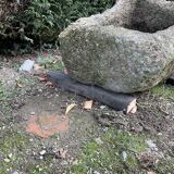 Pink granite trough