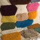 Vintage Moroccan rug with pop colours from the 1970s.