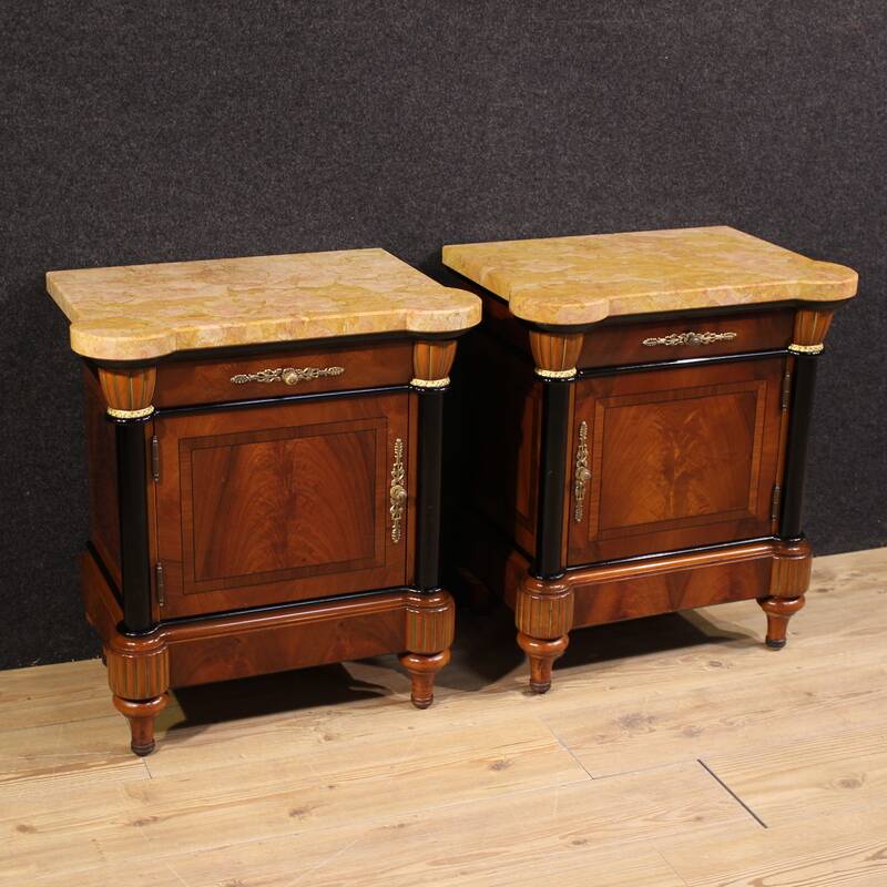 Pair of 20th-century Italian bedside tables