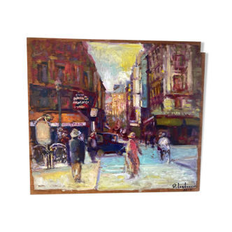 Parisian landscape signed Landauer