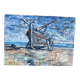 Signed stranded boat from 1973