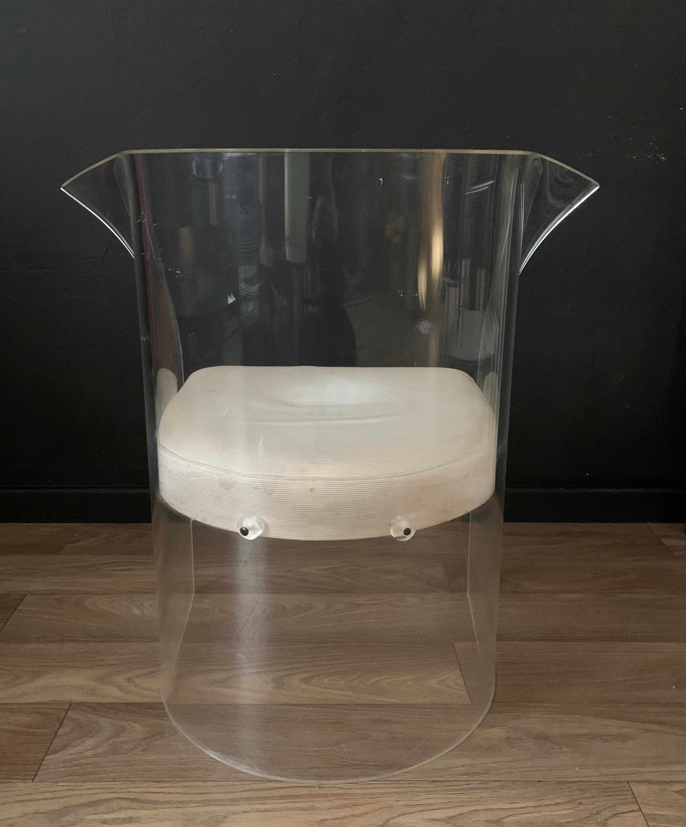 Fauteuil vintage lucite Vladimir Kagan