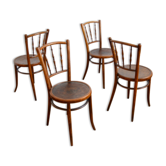 Suite of 4 chairs bistro Baumann
