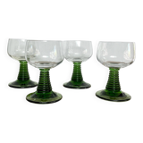 4 Alsace Roemer glasses