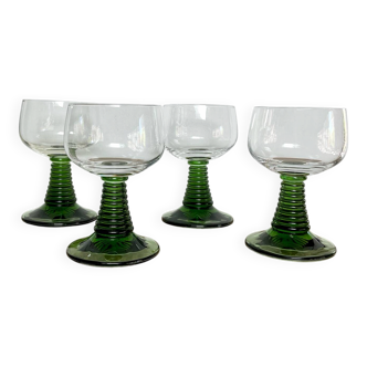 4 Alsace Roemer glasses