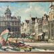 Tableau - Le marché aux fleurs Le Grand Palais Bruxelles