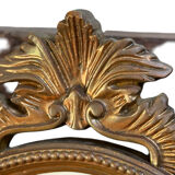 Golden wooden mirror from the 1950s France