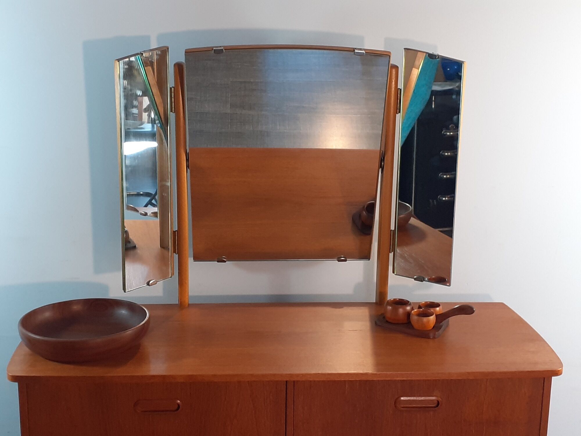 Coiffeuse Norvégienne en Teck convertible Commode, par Steen & Strøm's, Vintage Scandinave 1960s