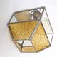 Amber Glass Grenade Lantern
