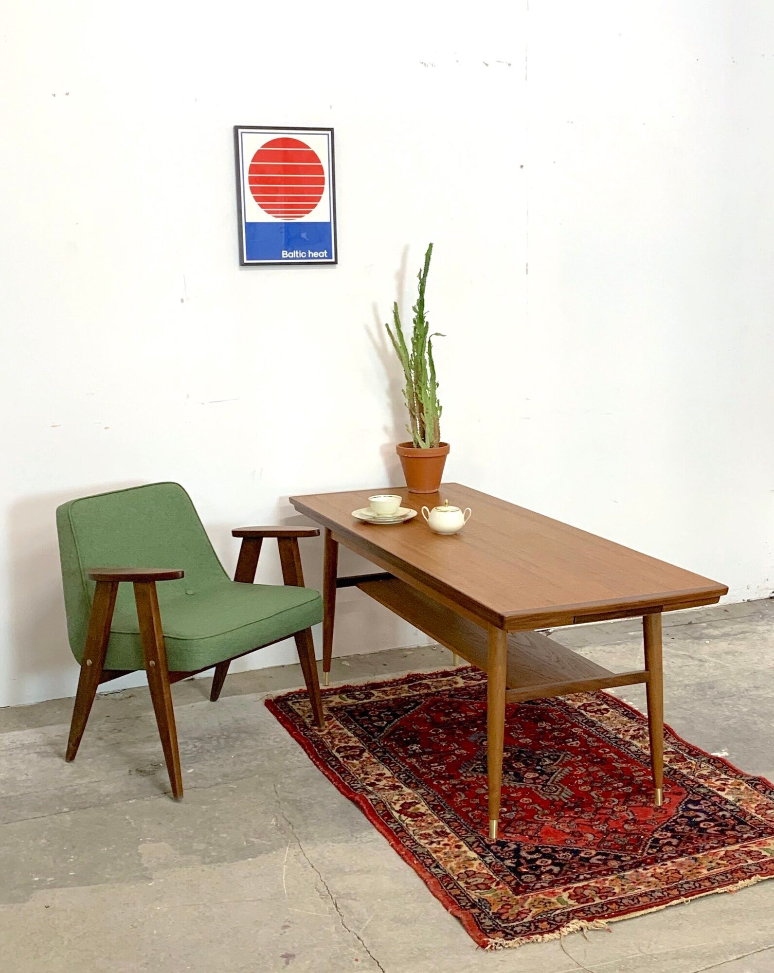 Teak bench, norway 1960s/70s