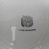 Six hollow earthenware plates