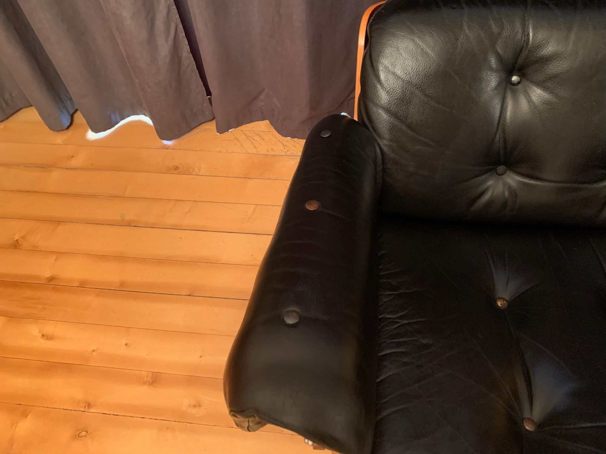 Armchair with footstool by Martin Stoll, Stoll Giroflex, Switzerland, 1960s.