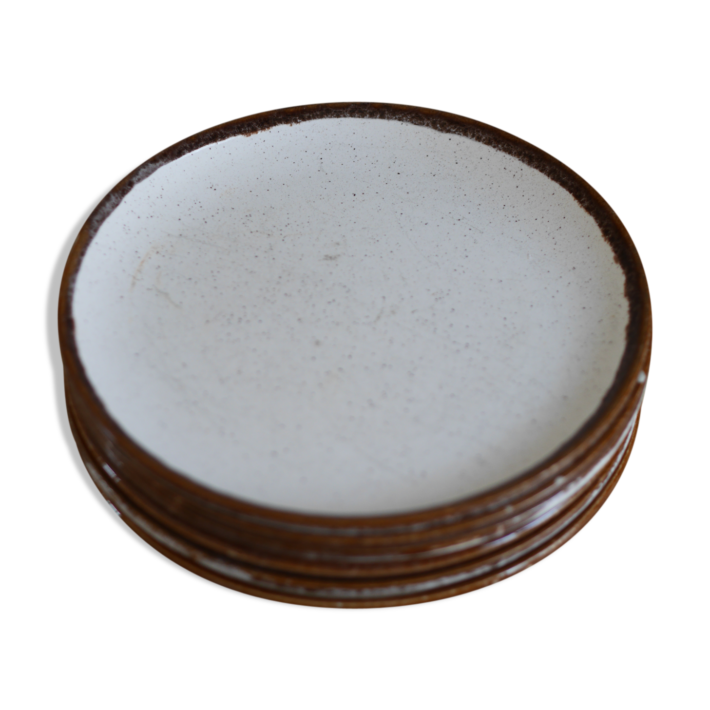 Lot of 6 speckled plates