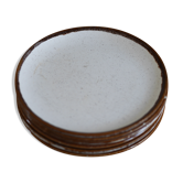 Lot de 6 assiettes mouchetées