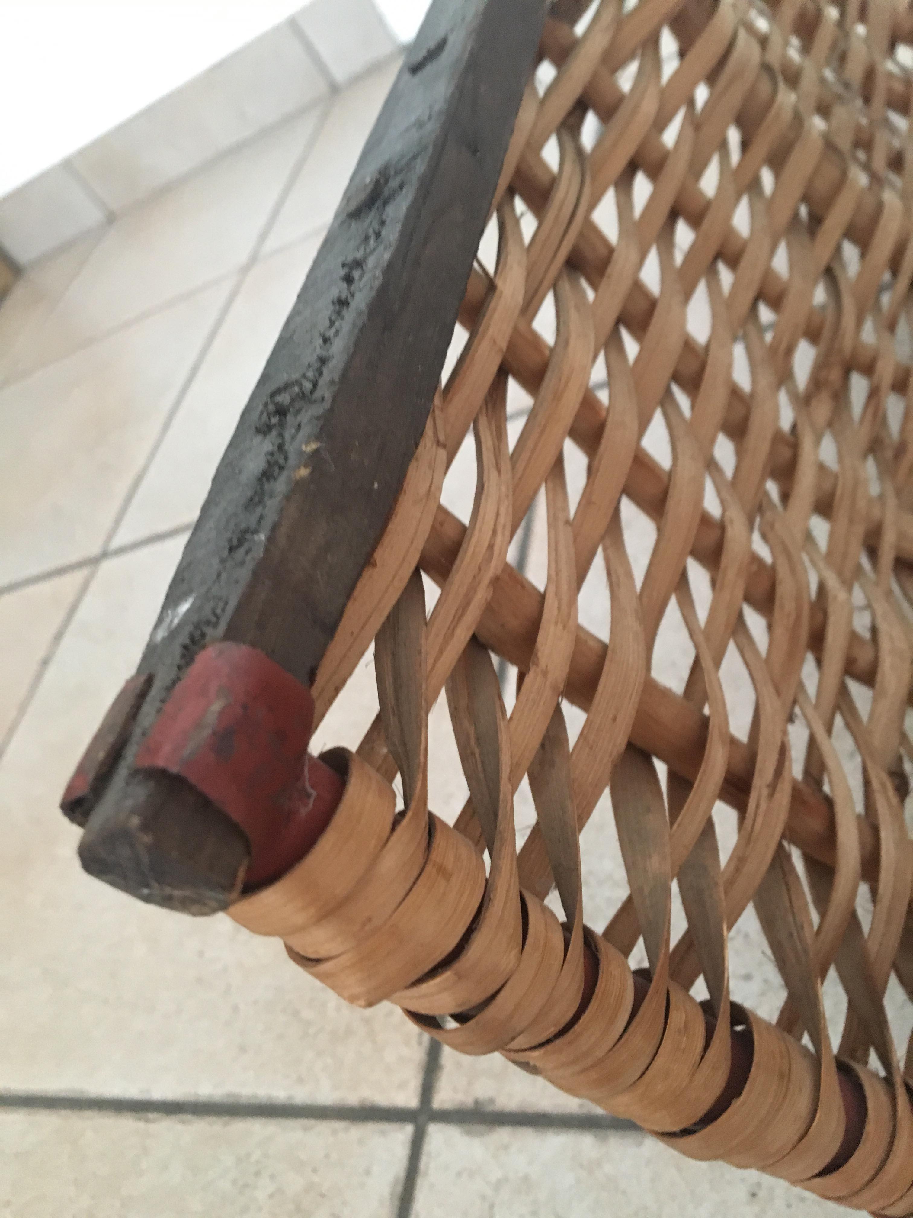 Rattan log holder