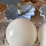 Rare pair of vintage shell lamps