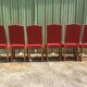 Vintage Louis XIII style chairs sheep bones in beech and velvet.