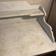 Old wooden and marble dressing table