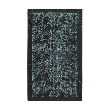 Tapis noir turc des années 1980 1980 170 cm x 290 cm