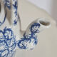 Chinese ceramic teapot with blue patterns