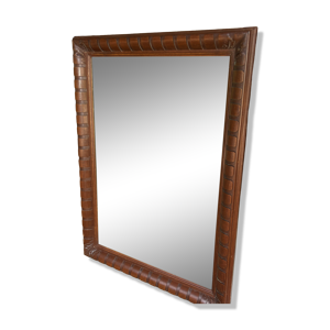 Grand miroir mural avec - cadre bois