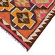 Turkish Handwoven Vintage Herki Kilim 93 cm x 322 cm
