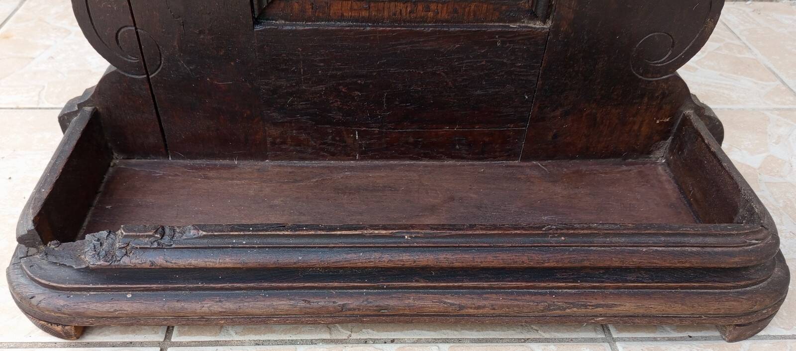 Louis XV Oak Coat Rack Hall Stand 19th Century