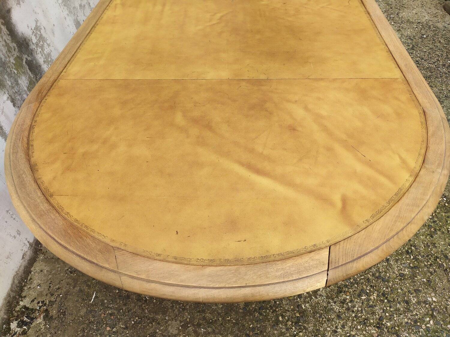 Table de conférence chêne cuir