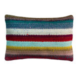 Housse de coussin vintage turque faite à la main, 30 x 50 cm