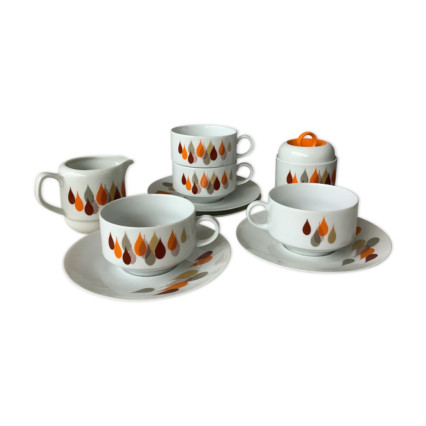 Cups Bareuther Waldsassen Germany design seventies