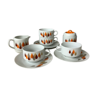 Cups Bareuther Waldsassen Germany design seventies